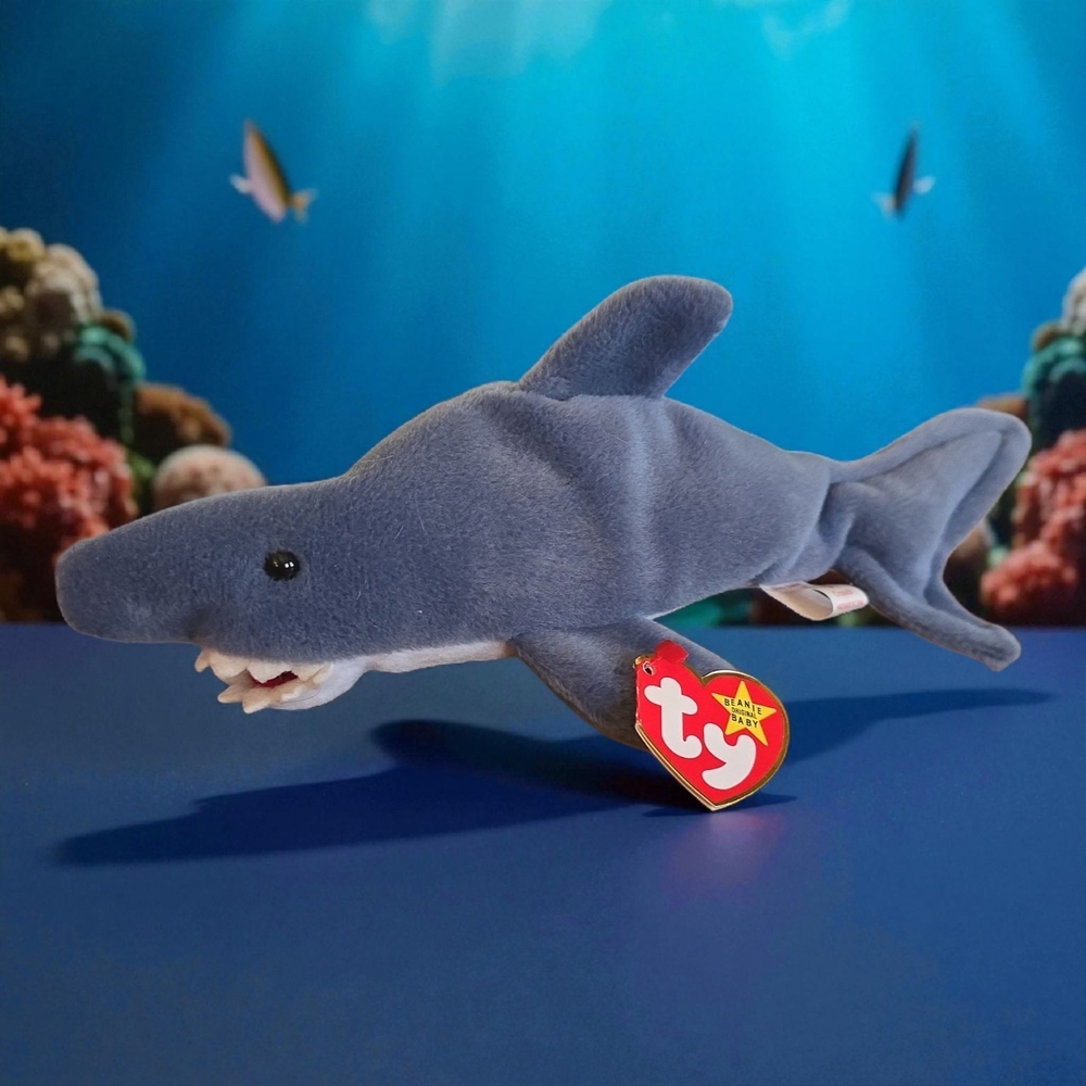 BOGO Ty Shark Plush Toy Crunch Style 4130